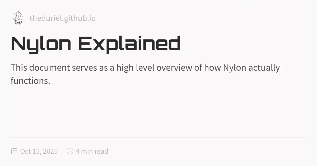 Nylon Explained