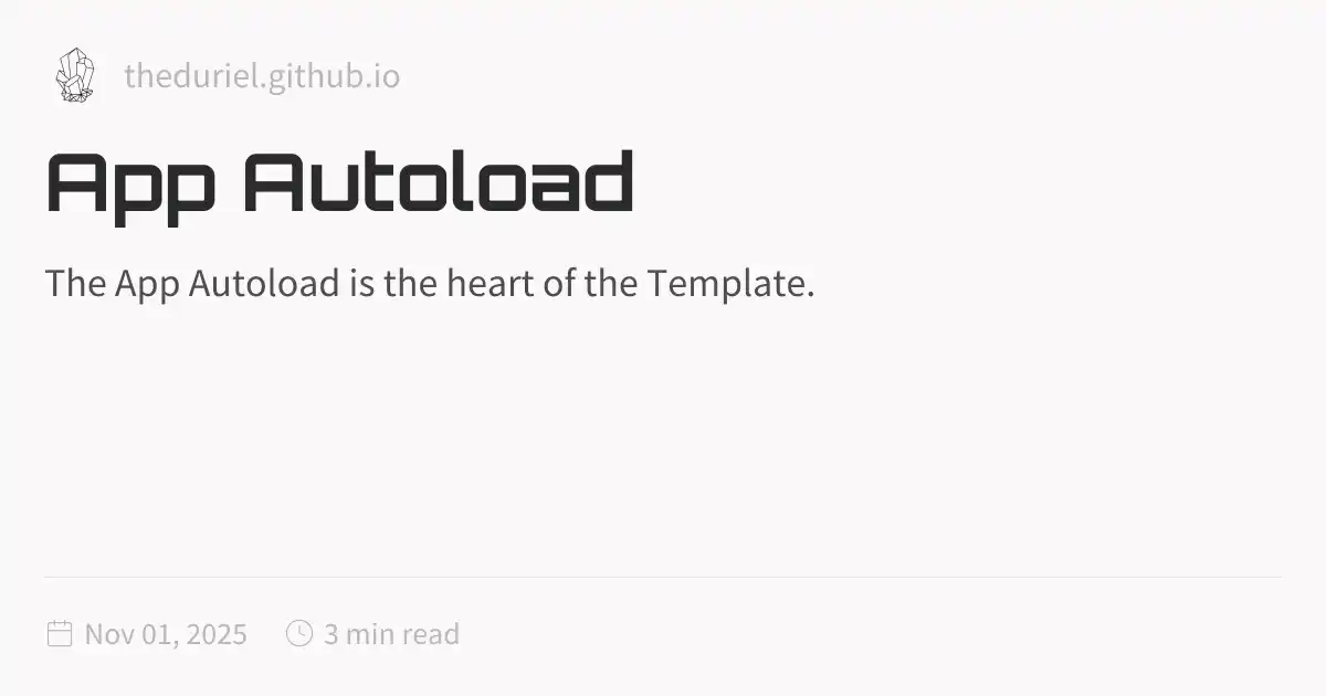 Example Auto Load App Autoload